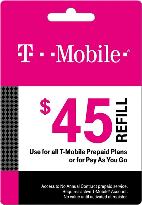 t-mobile prepaid refill|t mobile redeem refill card.